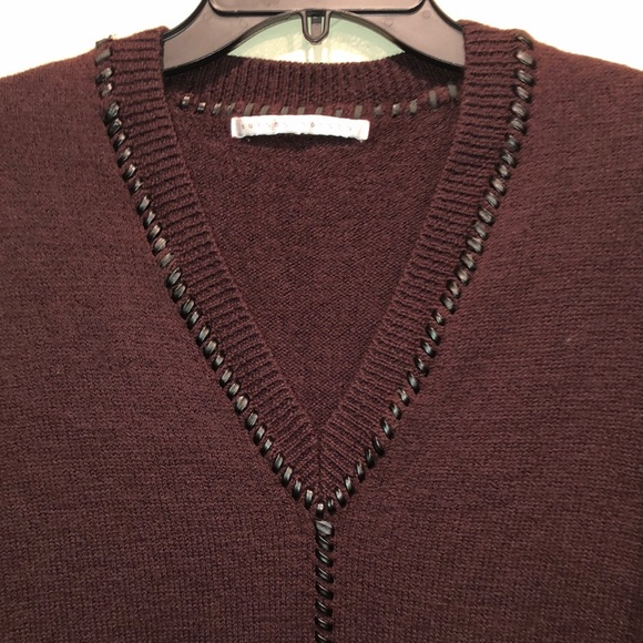 Susana Monaco dark brown short sleeve sweater. Size Small - Picture 1 of 5